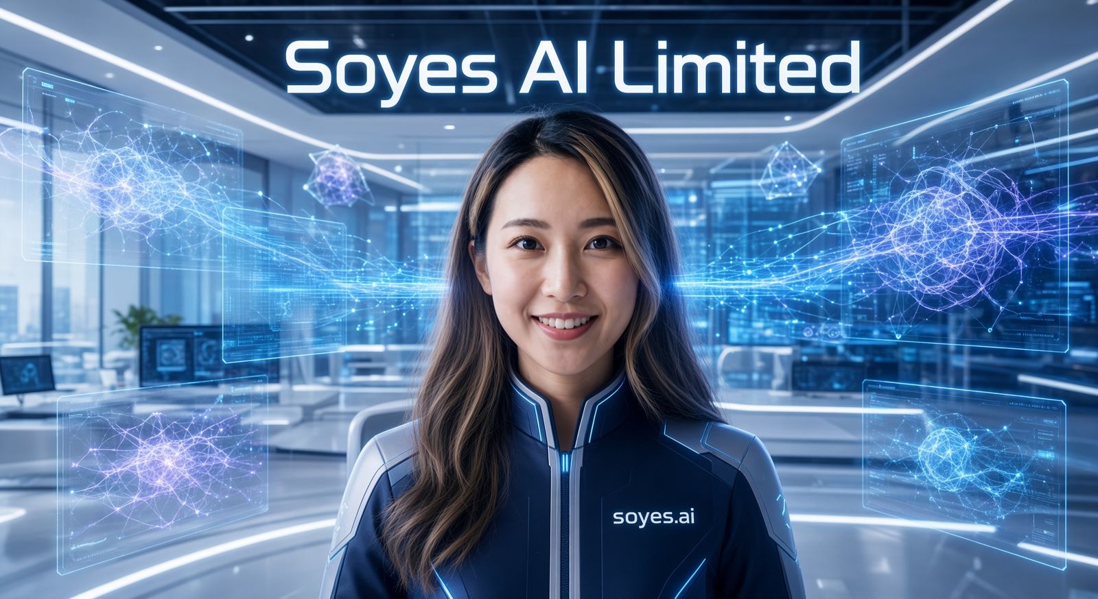 soyes.ai 主持人在數碼攝影棚